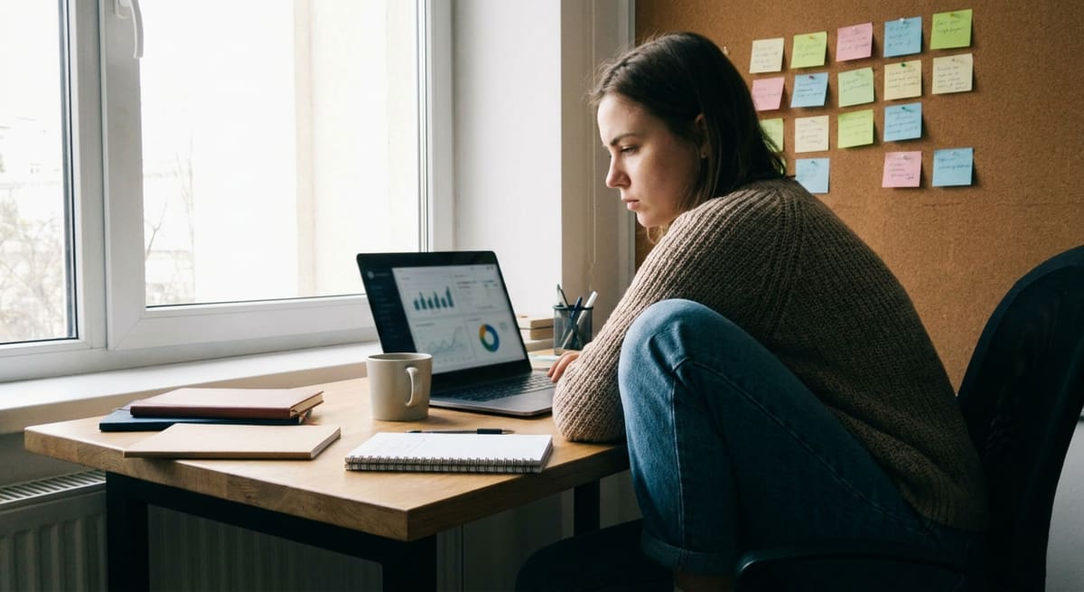 Rédactrice analysant les intentions de recherche pour une stratégie de contenu site web
