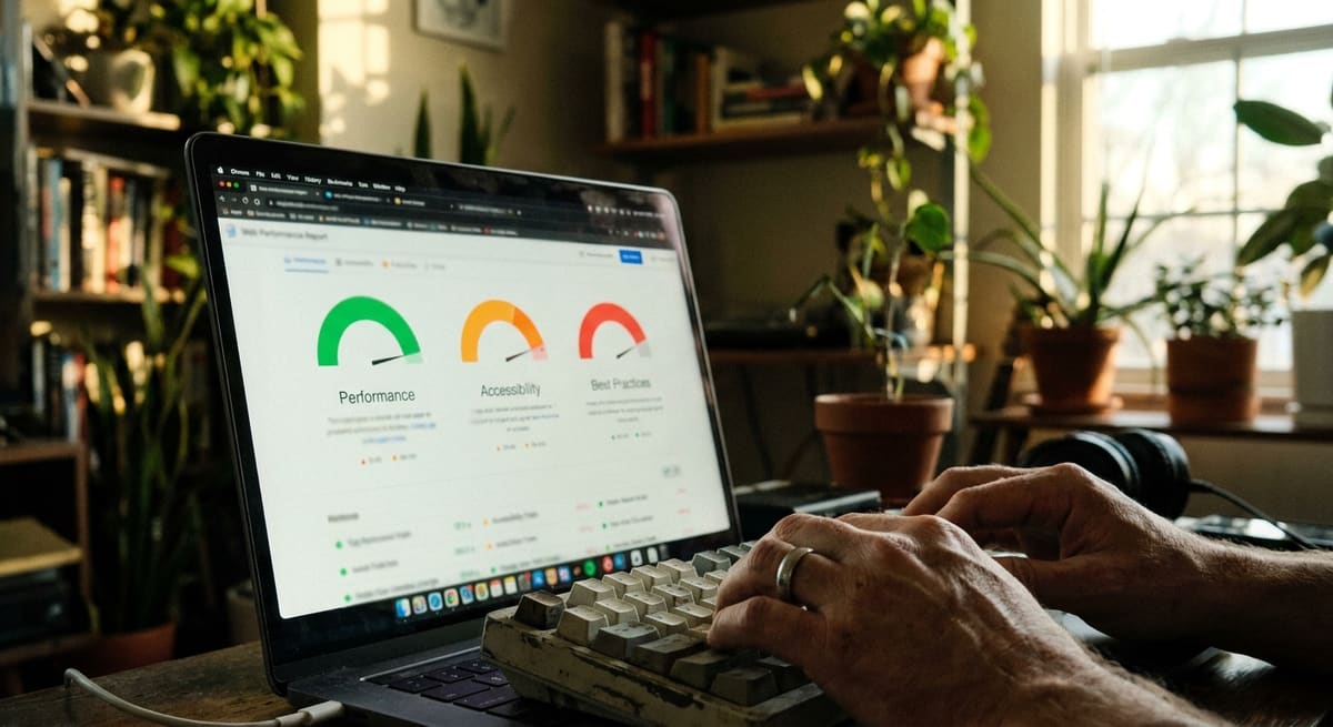 Analyse de la vitesse et des Core Web Vitals lors d'un audit SEO de site web